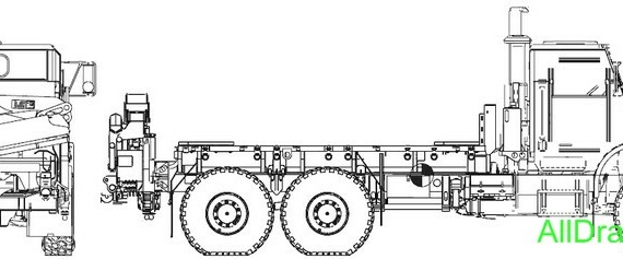 Oshkosh HIMARS Mk.37 2006 truck drawings (figures)